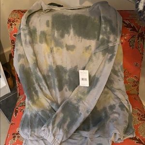 Free people tie dye sweat shirt